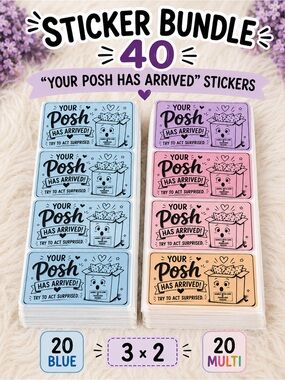 40 Act Surprised Posh Arrived stickers